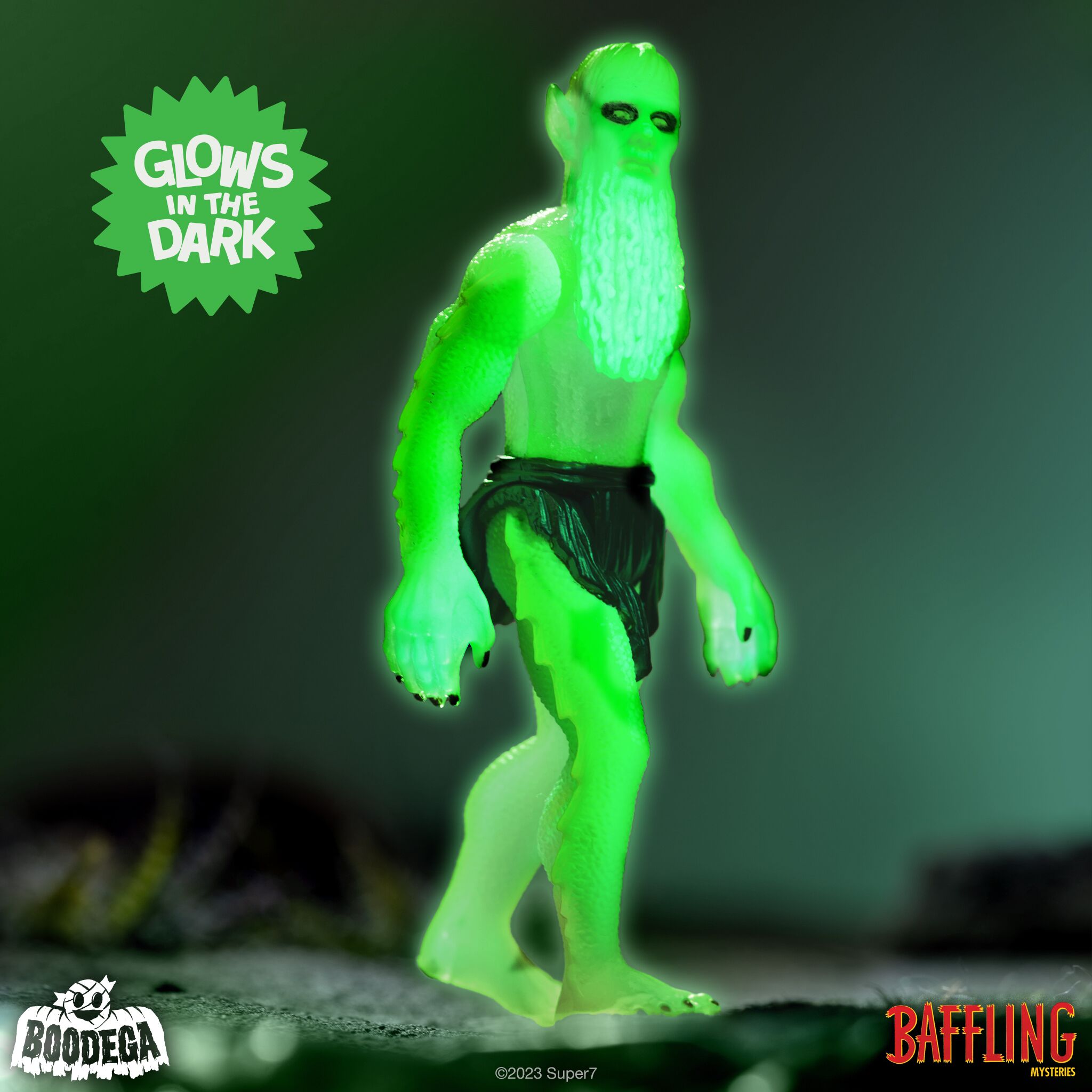 Pre-Code Horror ReAction Seaweed Monster figurina fosforescenta