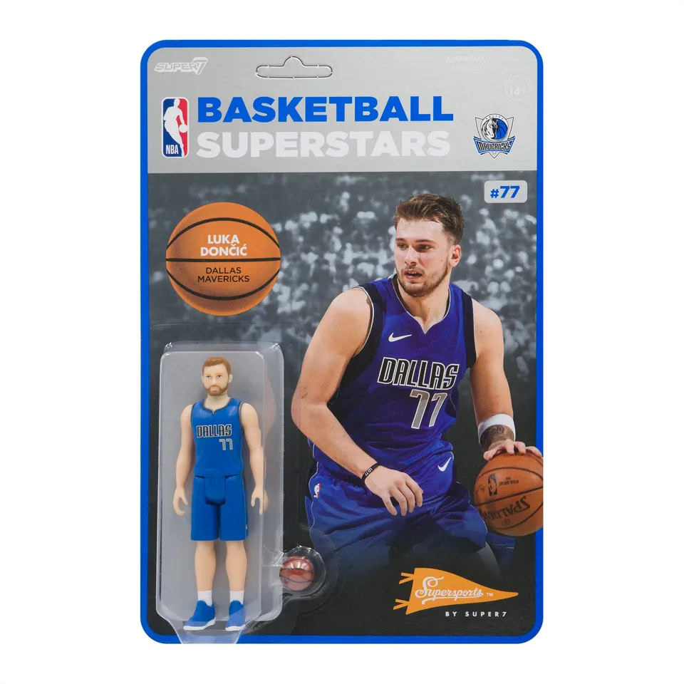 Super7 NBA Supersports Luka Doncic figurina Mavericks
