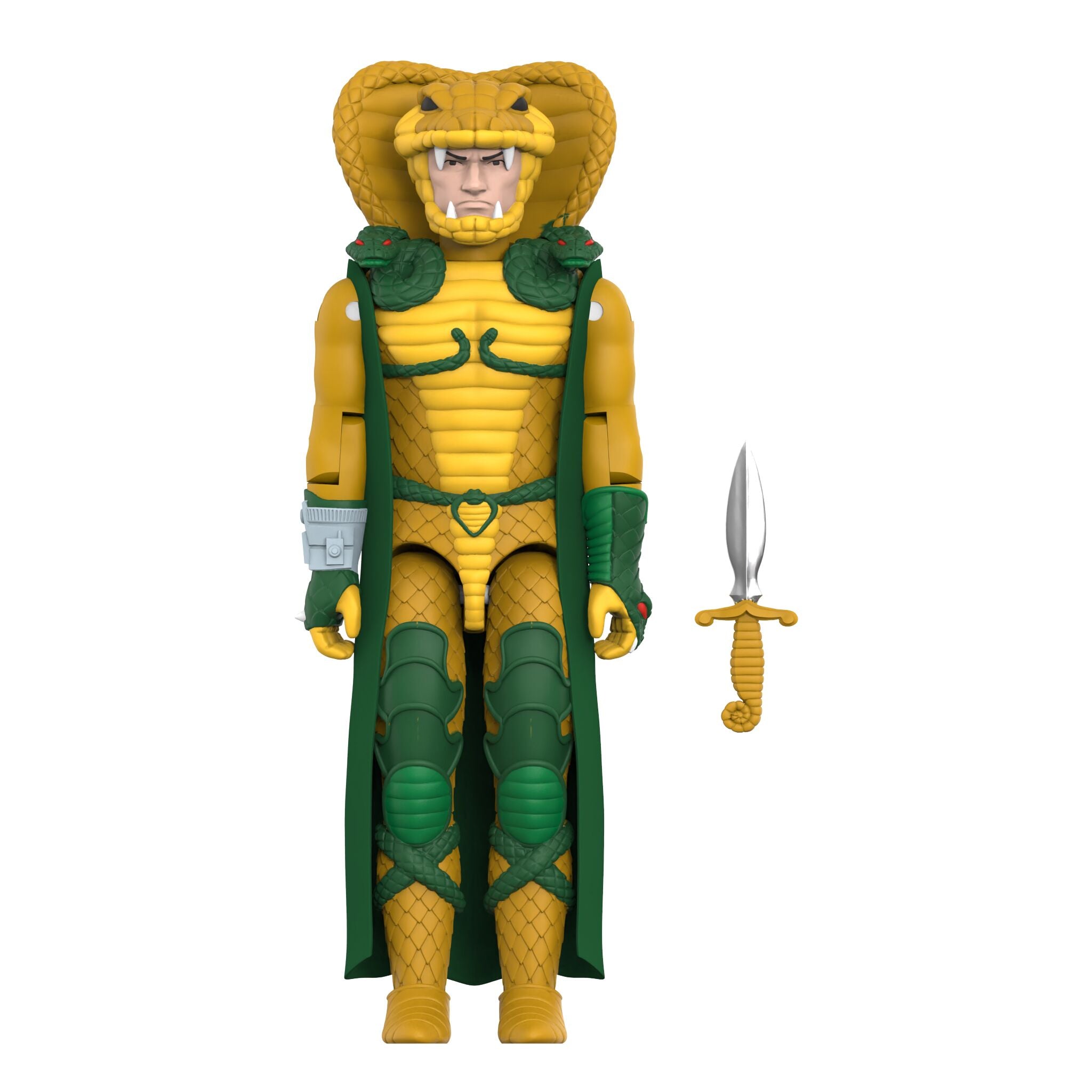 Super7 G.I. Joe ReAction+ Serpentor Cartoon figurina pelerina