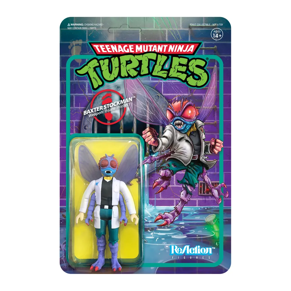 Super7 ReAction Baxter Stockman figurina 9,5 cm Wave 2