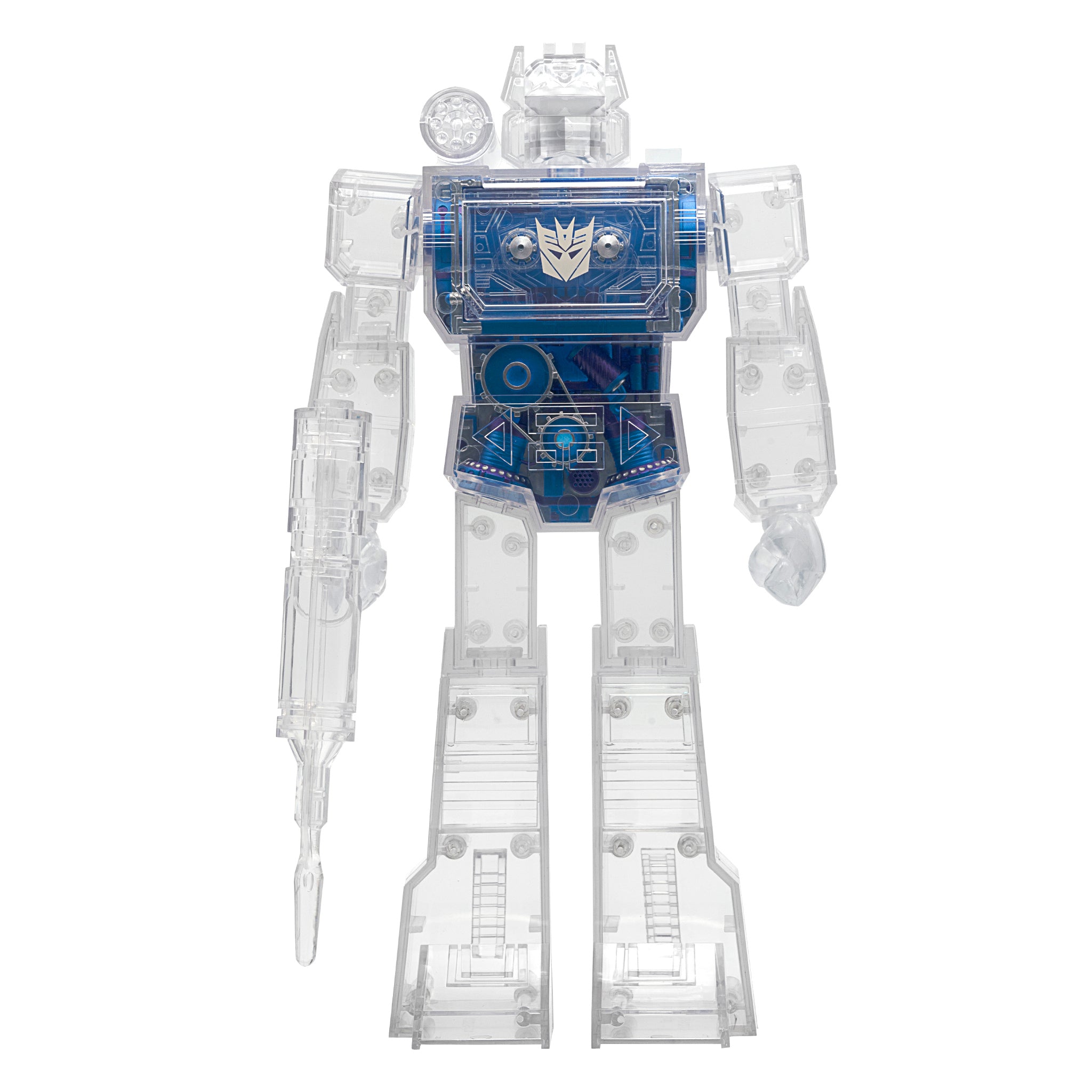 Super7 Transformers Super Cyborg Soundwave Clear figurina 28cm