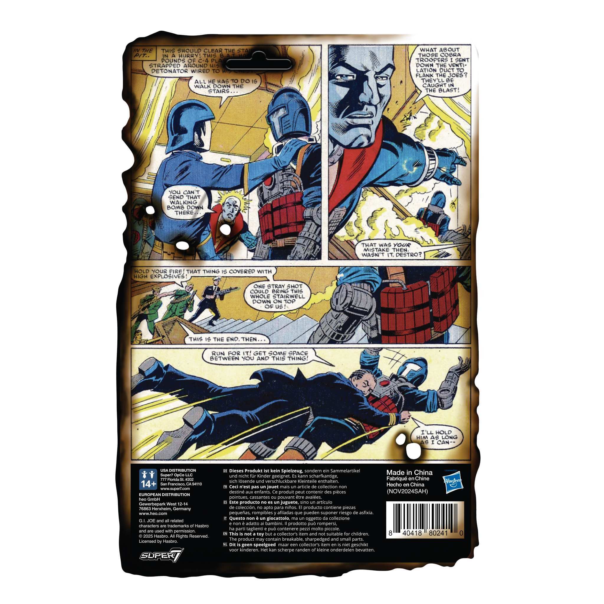 Super7 ReAction+ Cobra B.A.T. figurina 9,5 cm comic