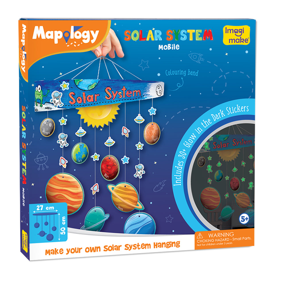Imagimake Mapology Solar System set mobil sistem solar glow