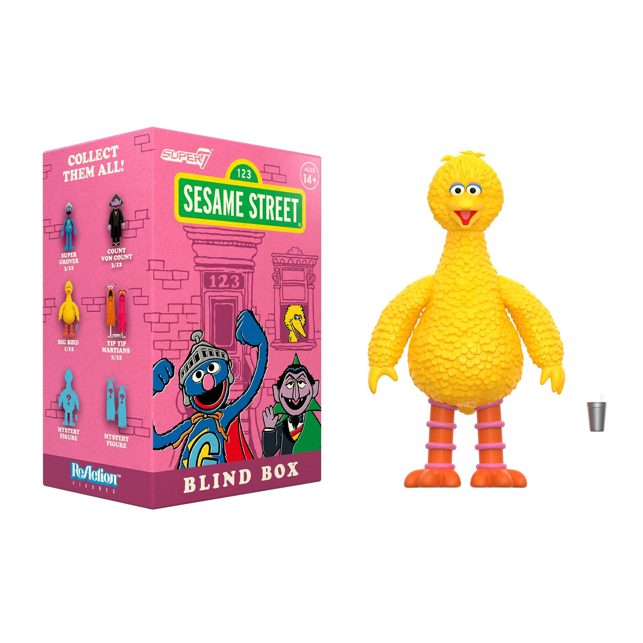 Super7 Sesame Street Blind Box figurina surpriza 9,5 cm