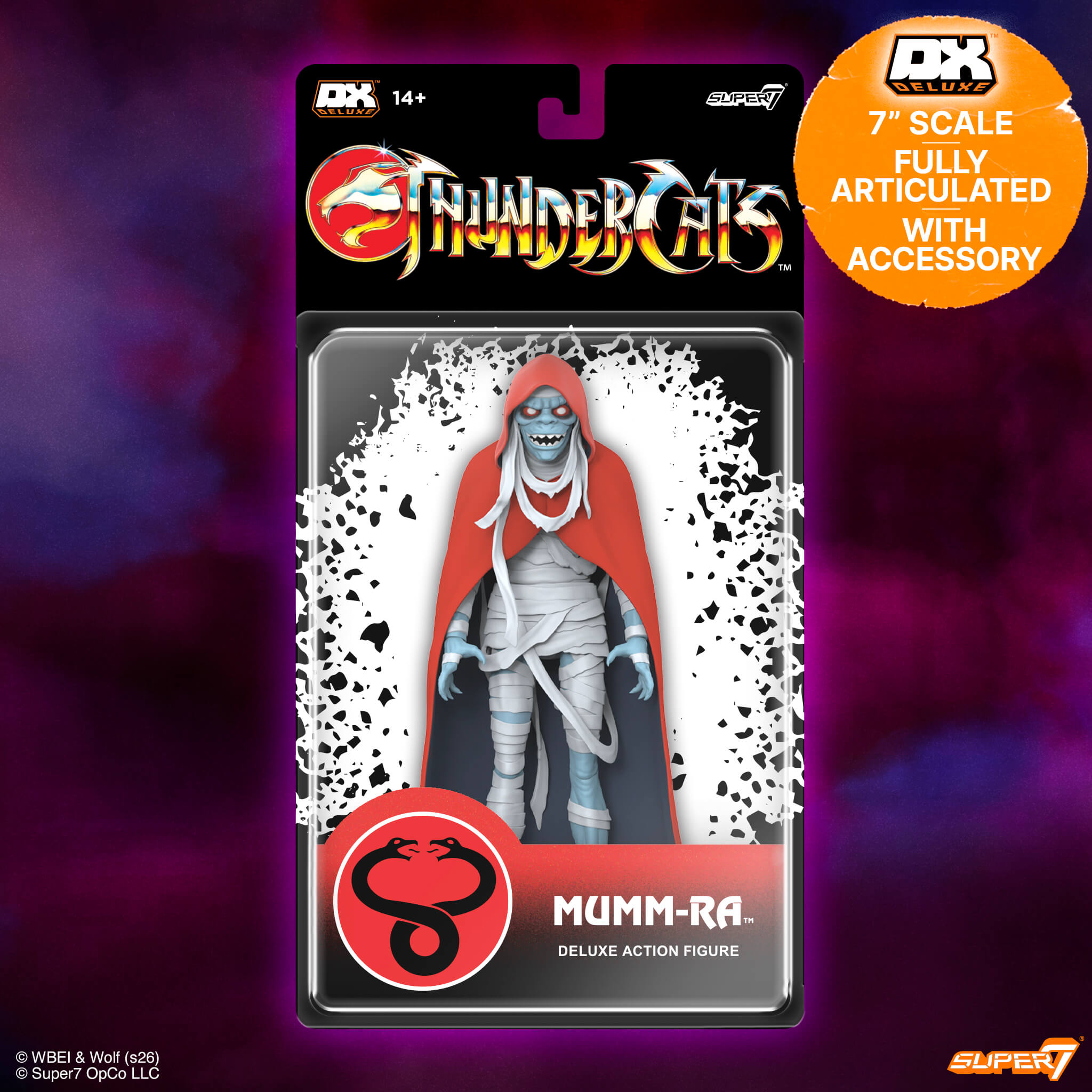 Super7 ThunderCats Deluxe Mumm-Ra figurină Old Man 7 inch