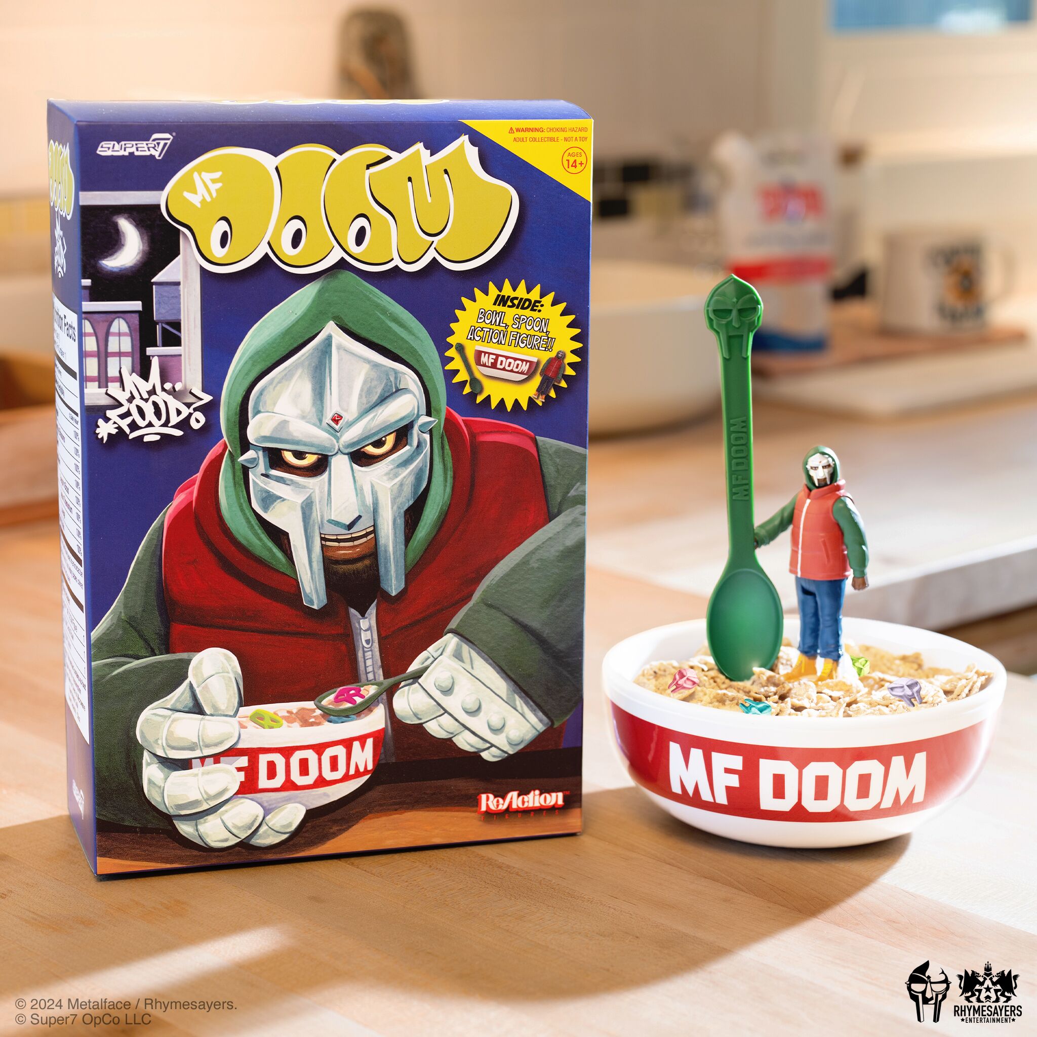 Super7 ReAction MF DOOM Mm Food figurina bol cereale