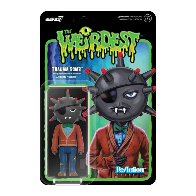 Super7 The Weirdest ReAction Trauma Bomb figurina 10,7 cm