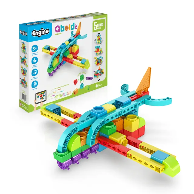 Engino Qboidz Avion set constructie 5 modele 3+ ani