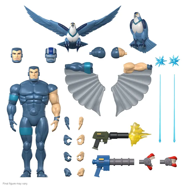 Super7 SilverHawks Ultimates Steelwill figurina 18 cm articulata