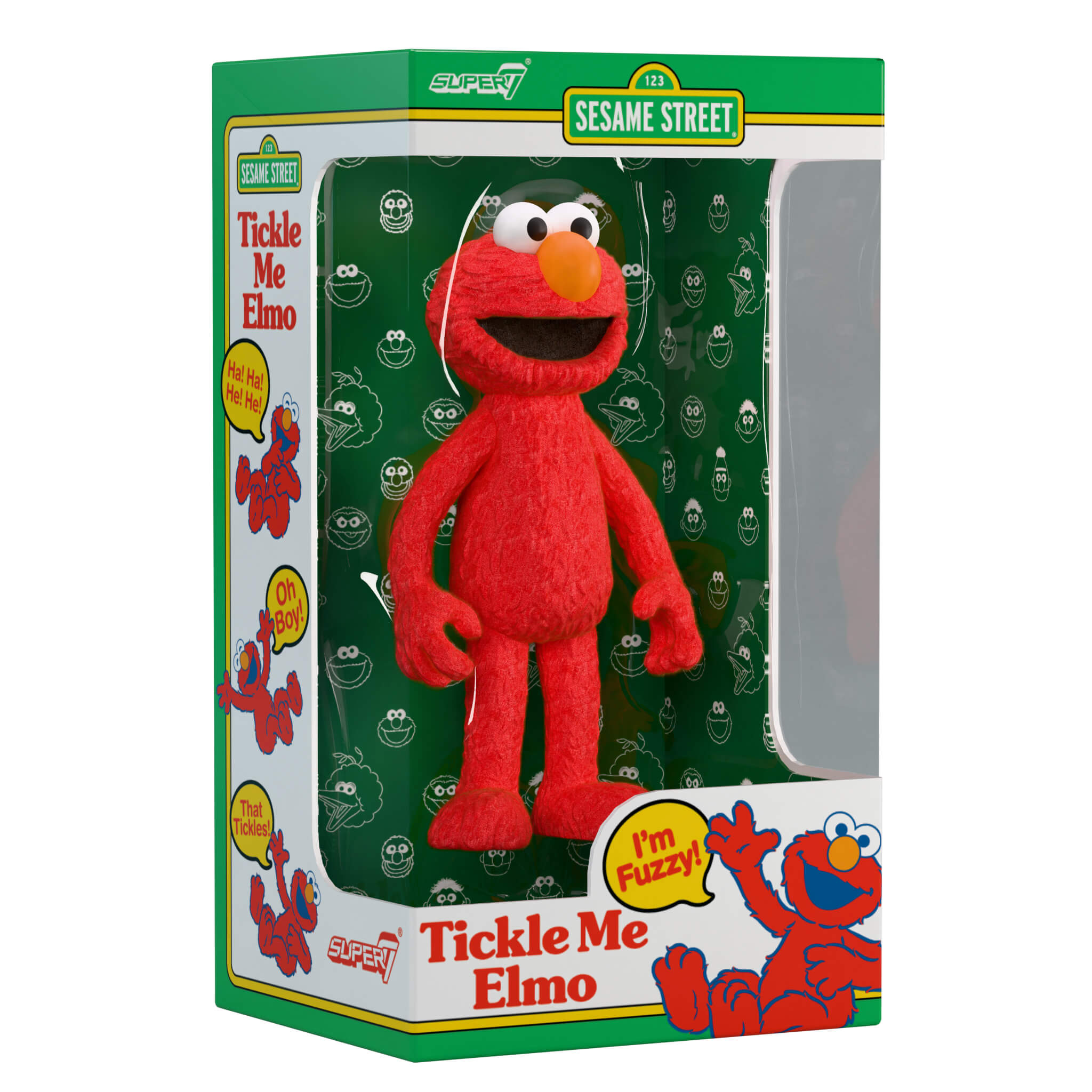 Super7 Sesame Street Elmo figurina Tickle Me 10 cm