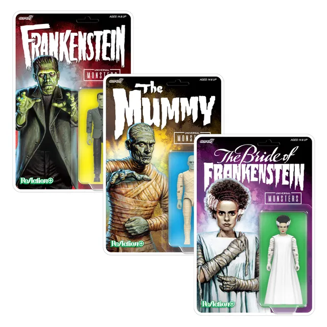 Super7 Universal Monsters ReAction+ set 3 figurine 4"