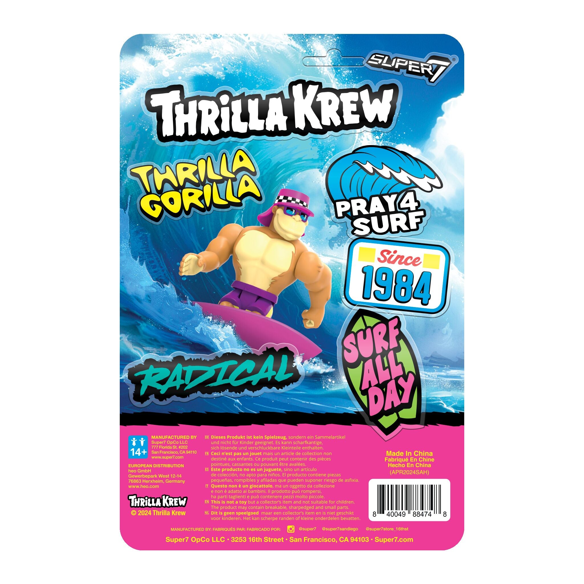 Super7 Thrilla Krew Wave 02 figurina Thrilla Gorilla mov