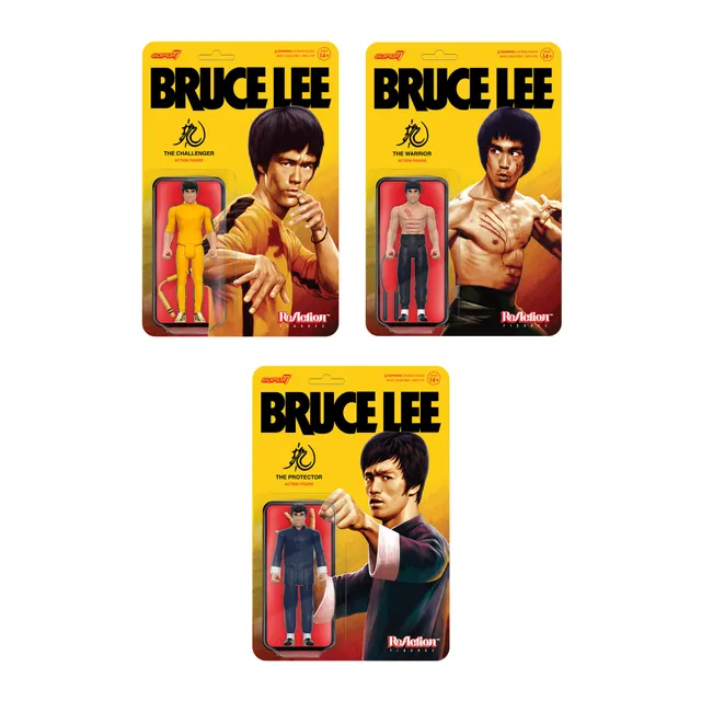Super7 ReAction Bruce Lee Wave 1 figurine set 3 articulate