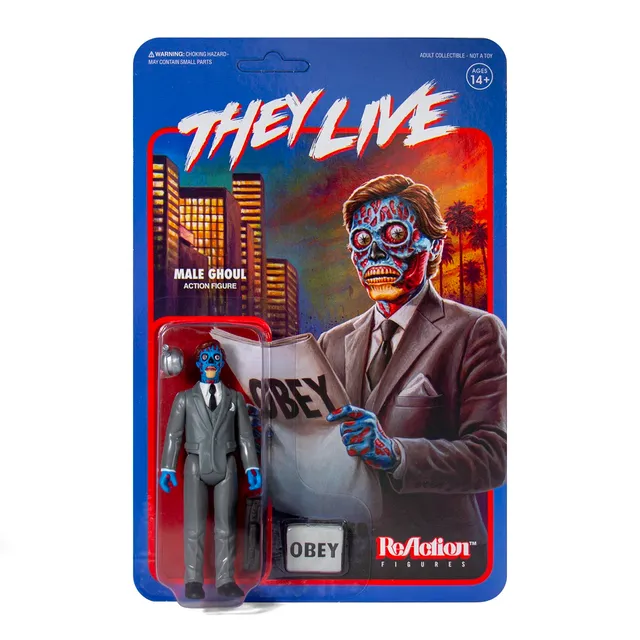 Super7 They Live Male Ghoul ReAction figurina horror 9,5 cm