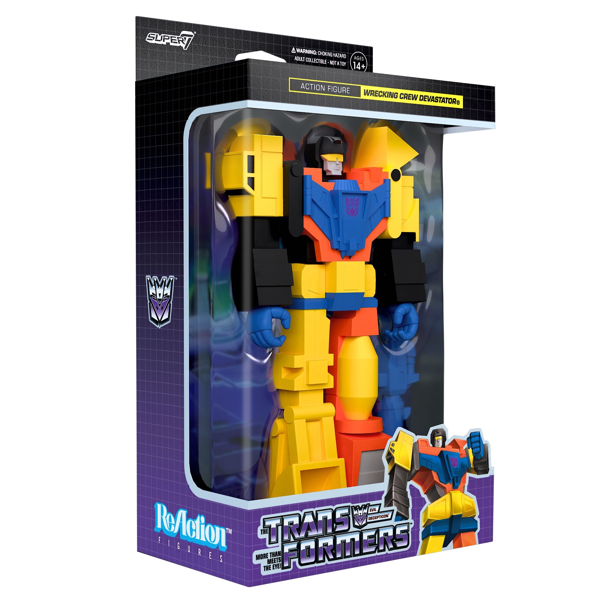 Super7 Transformers ReAction Devastator figurina 15 cm