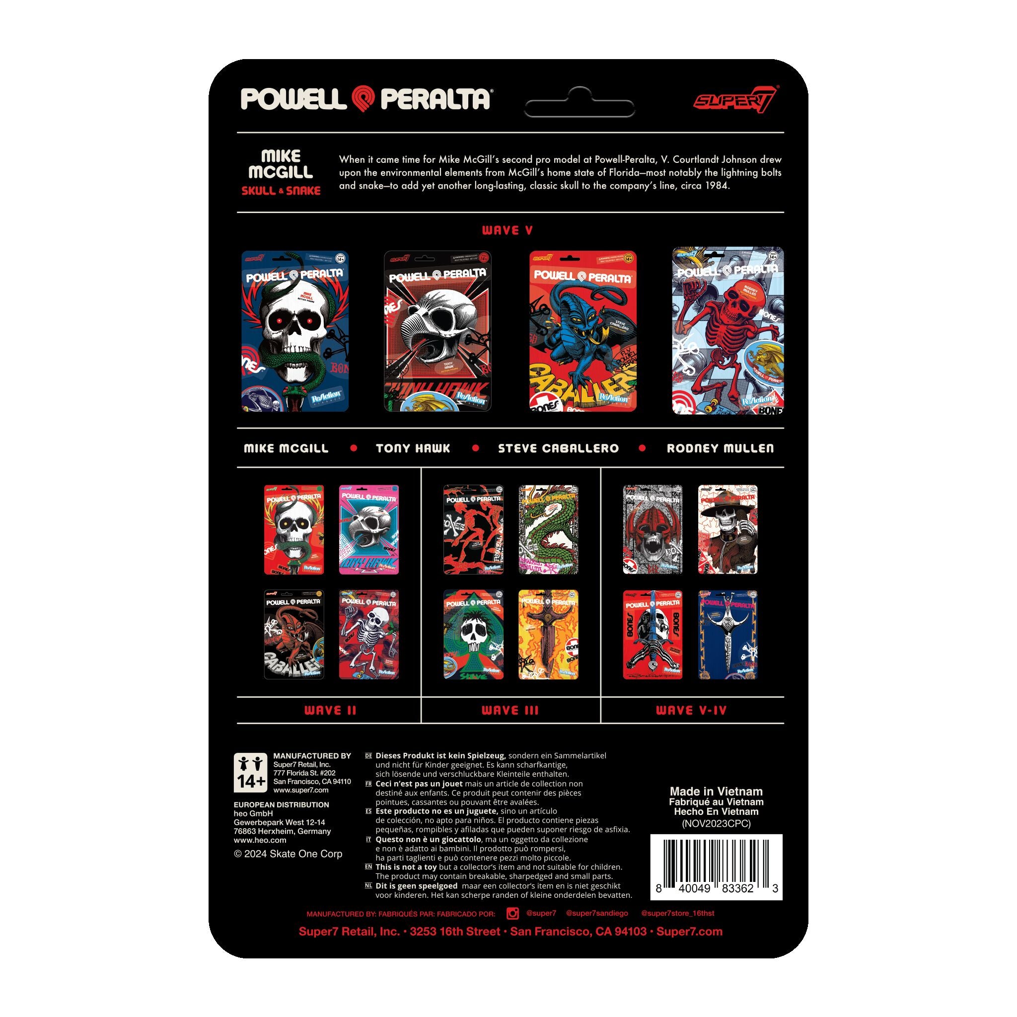 Super7 Powell-Peralta Wave 05 Mike McGill figurină skate 3.75"