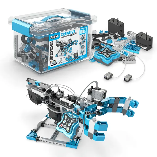 Engino Creative Engineering Maker Pro 100 in 1 set constructie motorizat
