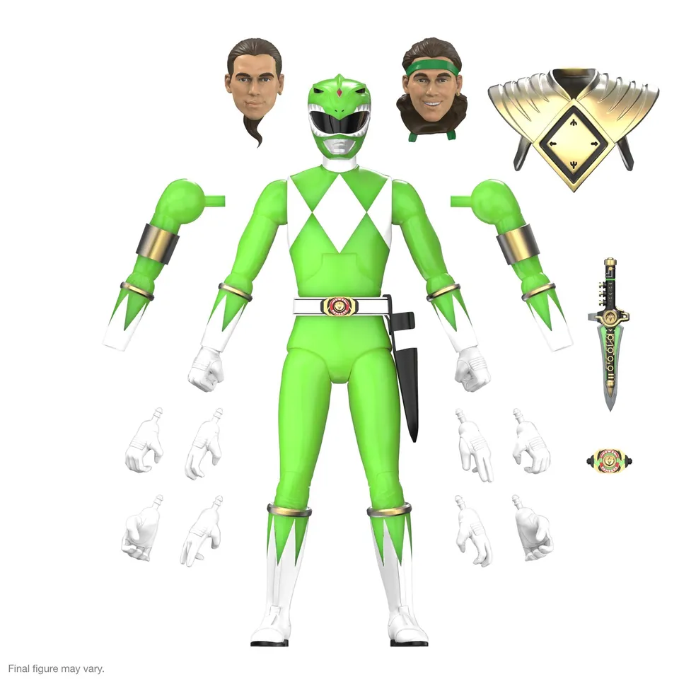 Super7 ULTIMATES Wave 05 Green Ranger Glow figurină fosforescentă