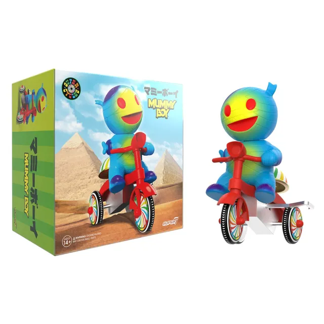 Super7 Super Cycles Mummy Boy figurina albastra tricicleta