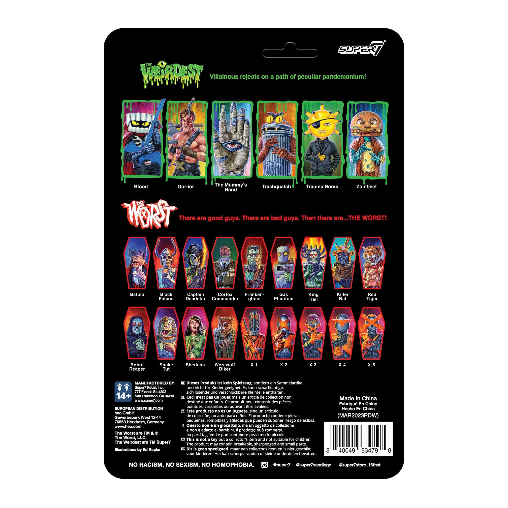 Super7 The Weirdest Gor-ior figurina Indigo To Hell metalic