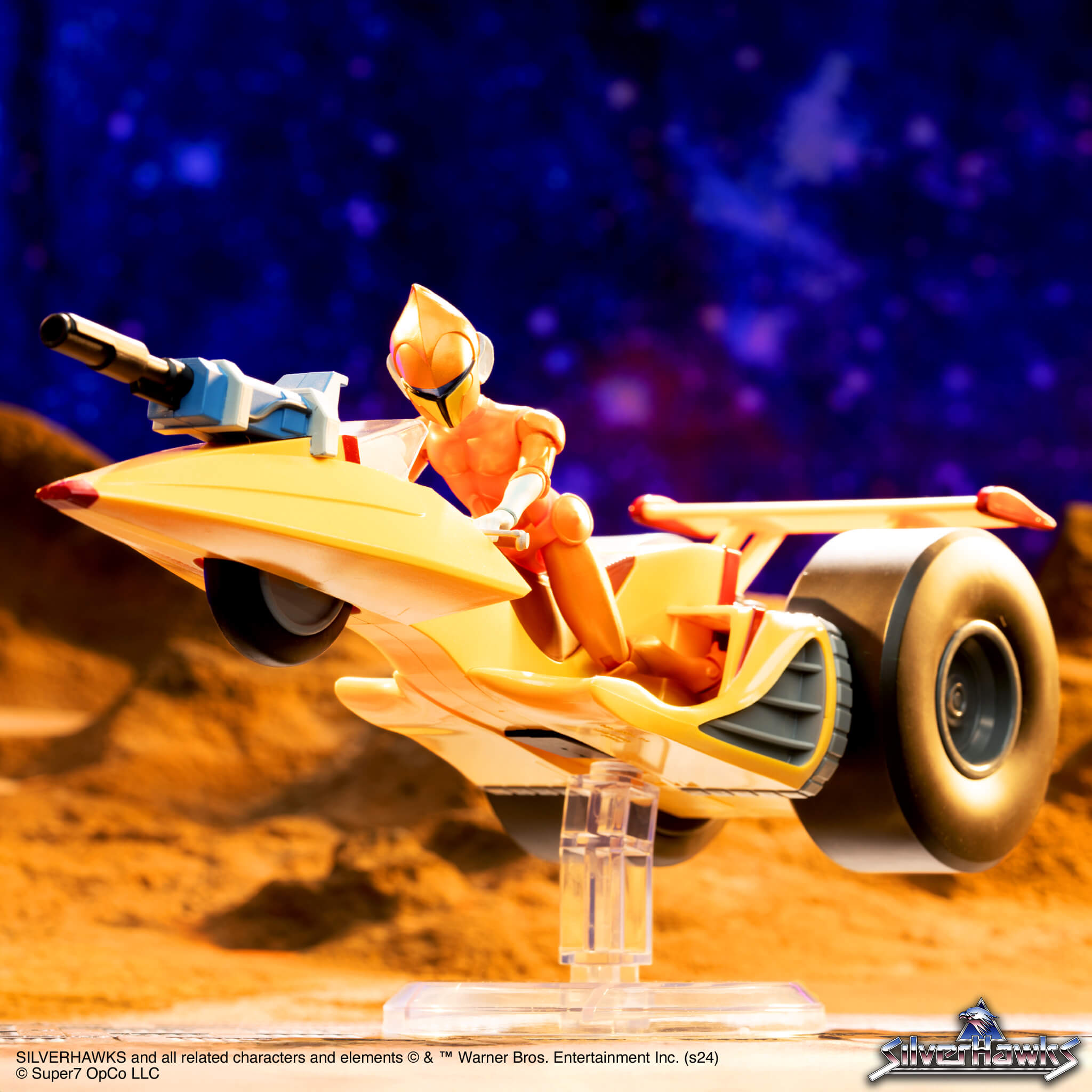 Super7 SilverHawks ULTIMATES Wave 05 figurine Copper Kidd + Space Racer