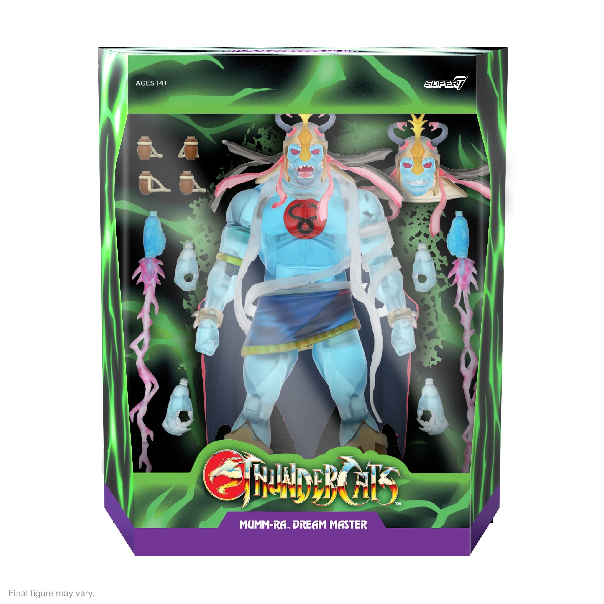 Super7 ThunderCats ULTIMATES Mumm-Ra Dream Master figurină translucidă