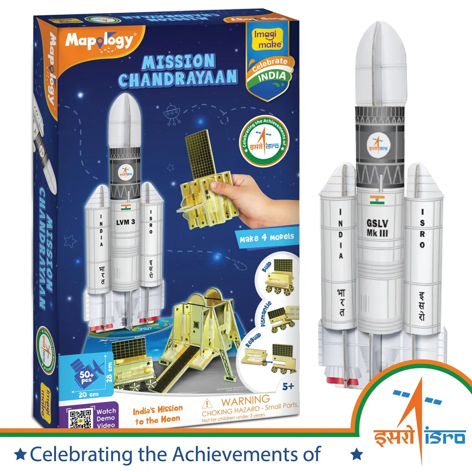 Imagimake Mapology Mission Chandrayaan set rachete spatial 5+ ani