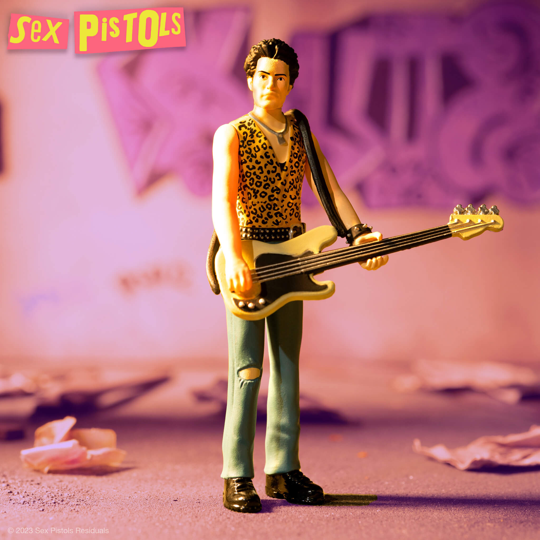 Super7 ReAction Sex Pistols Sid Vicious figurina 9,5 cm