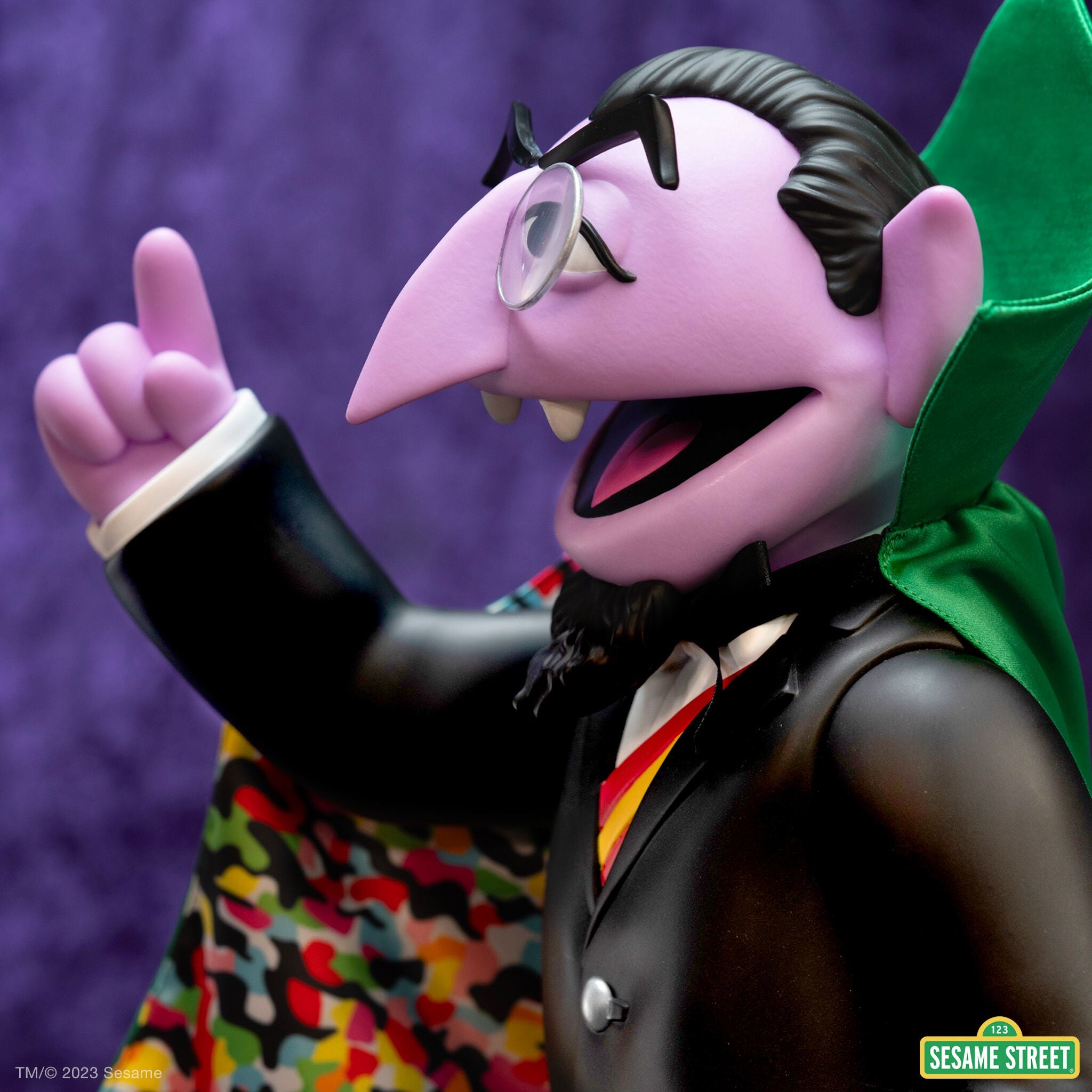 Super7 Sesame Street Count von Count figurină 38 cm articulată