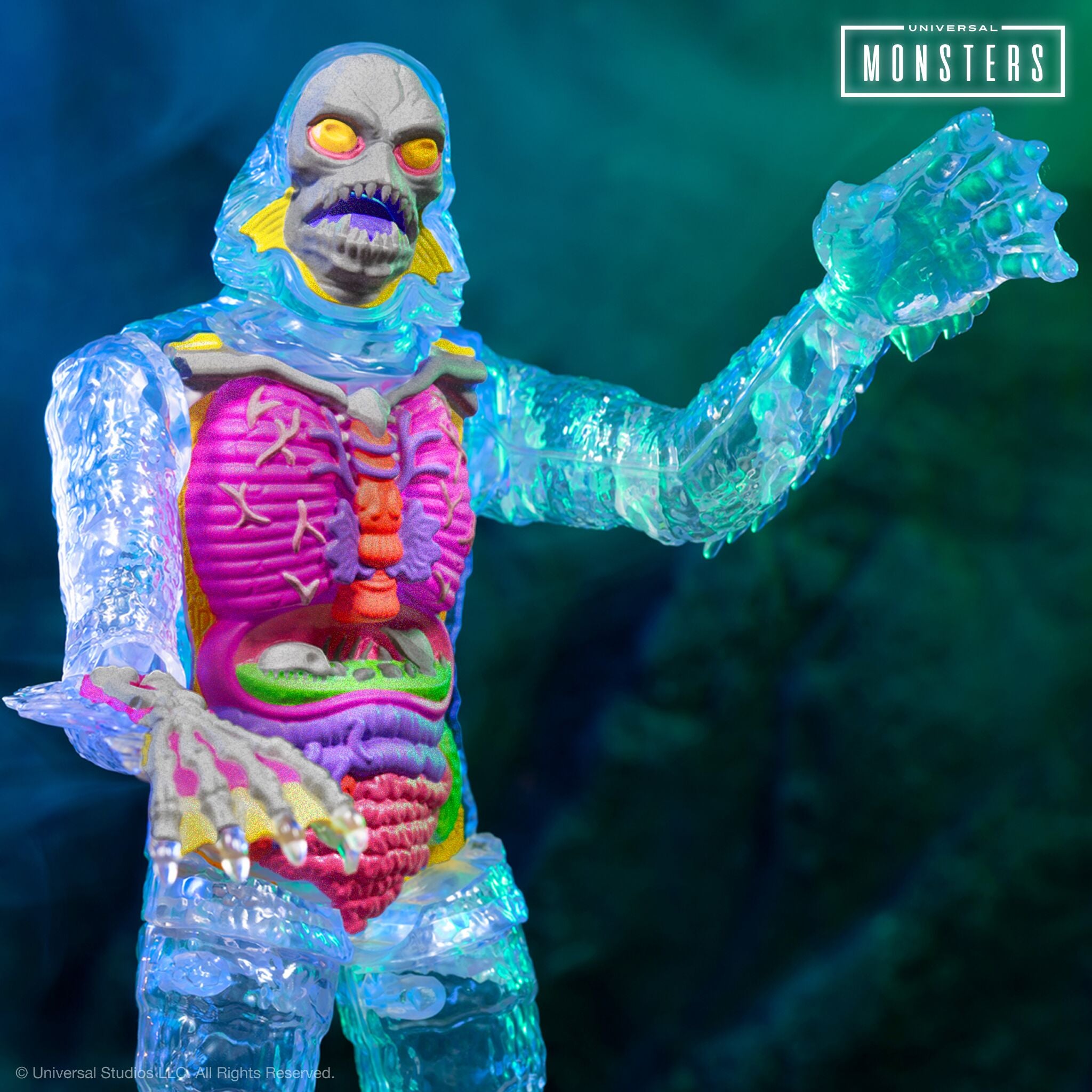 Super7 Universal Monsters Super Cyborg Creature figurină clear