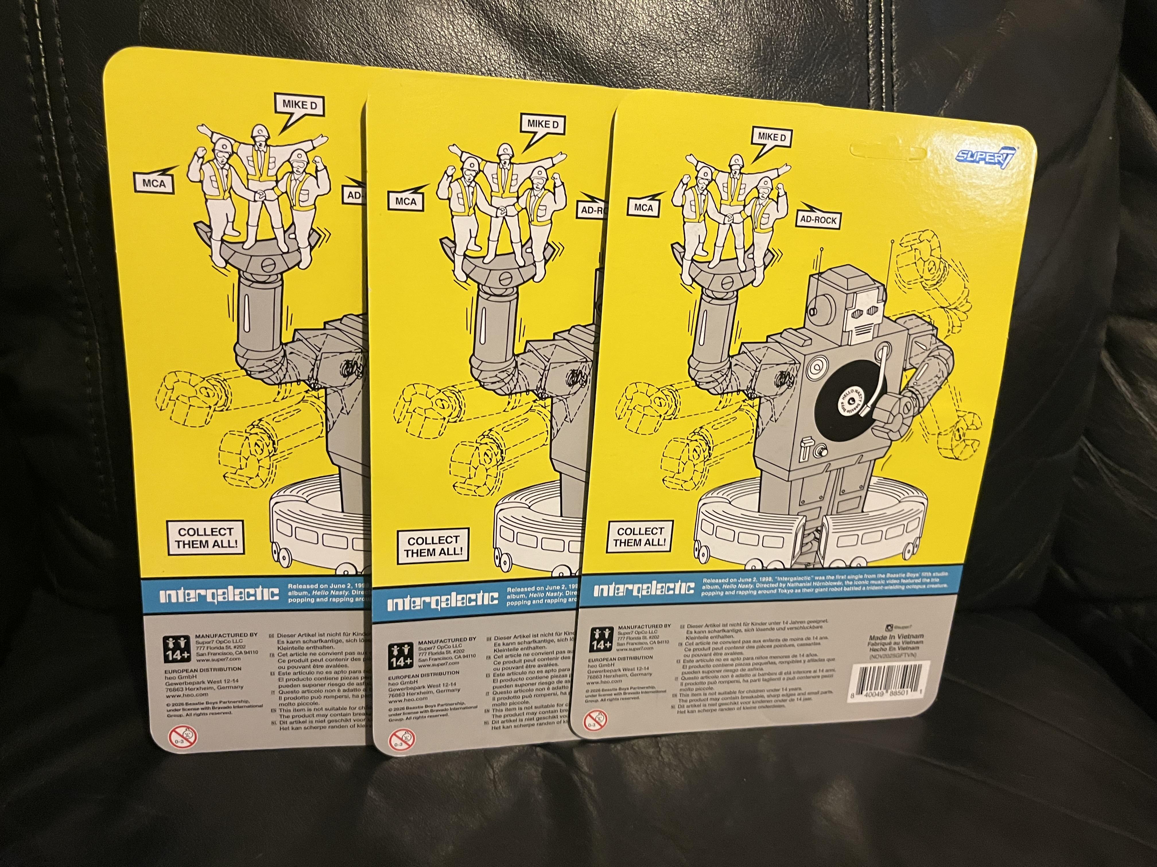 Super7 Beastie Boys ReAction Intergalactic set 3 figurine