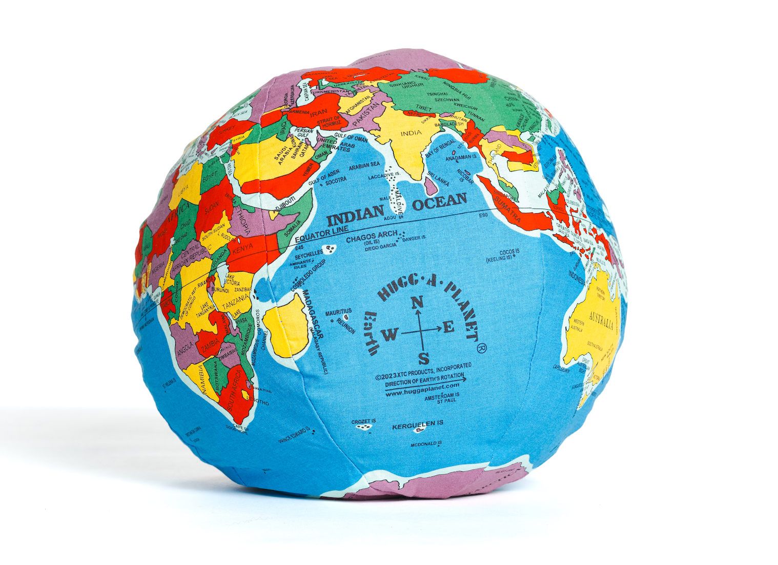 Hugg a Planet Classic Earth glob moale educational 12 inch