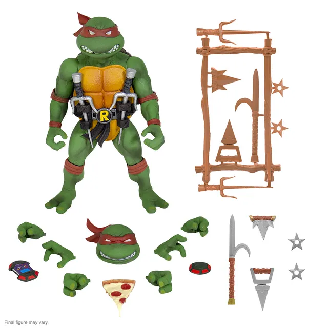 Super7 TMNT Ultimates Raphael V2 figurina 18 cm pizza