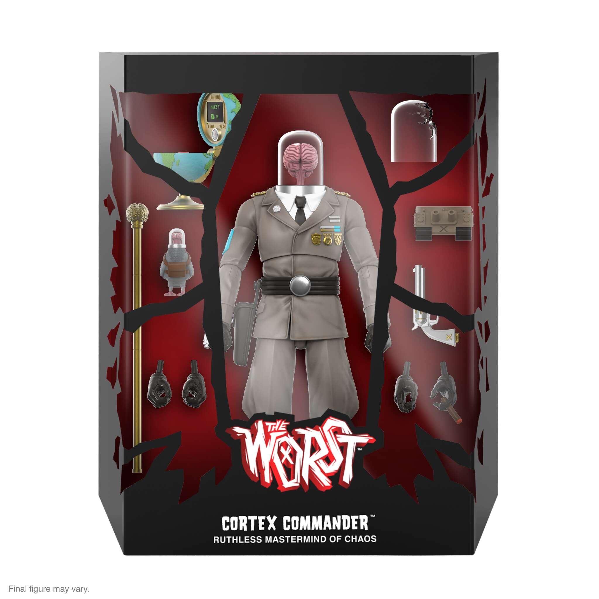 Super7 The Worst Ultimates Killer Bat Cortex Commander set 18 cm