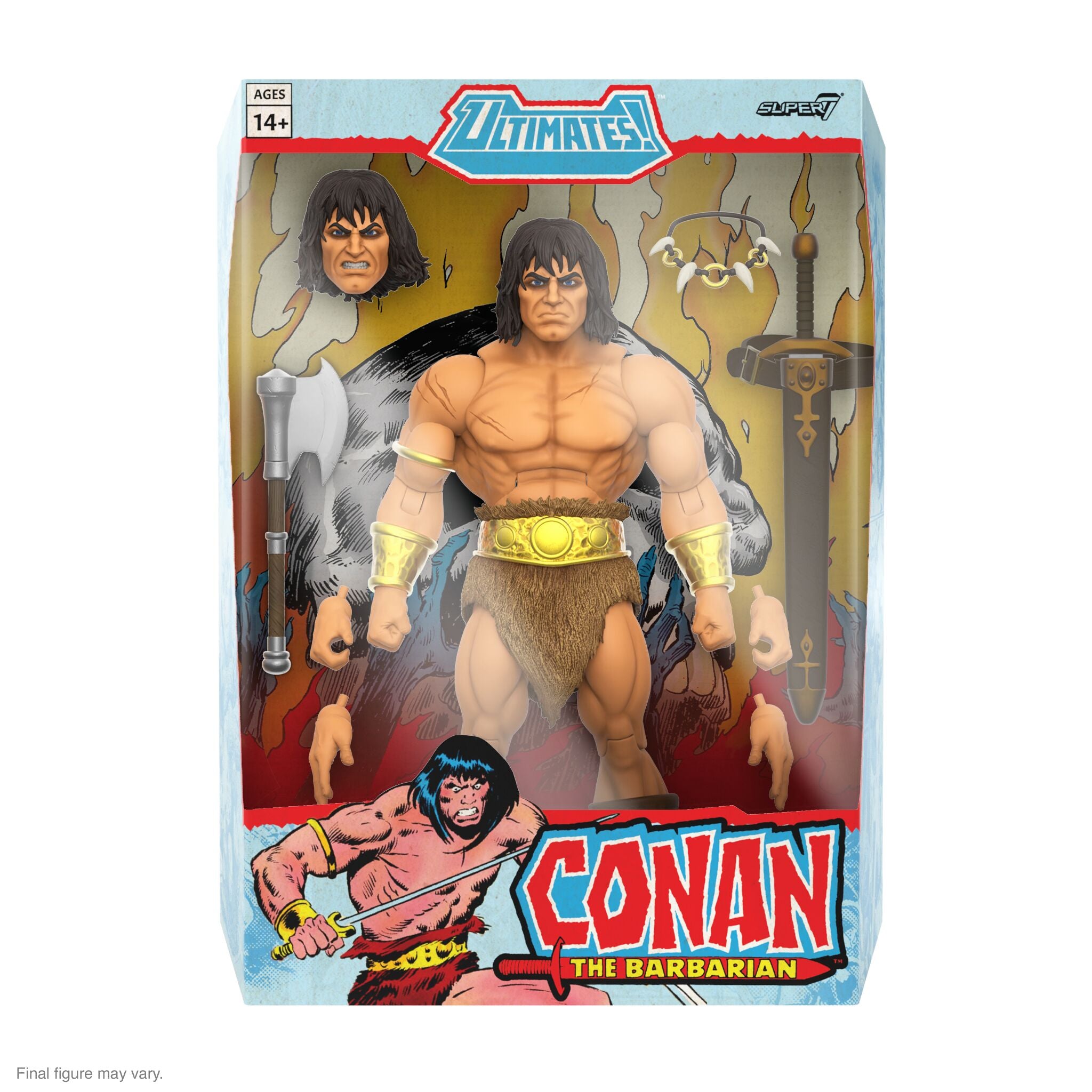 Super7 Conan Comics Ultimates Conan figurina 18 cm cu arme