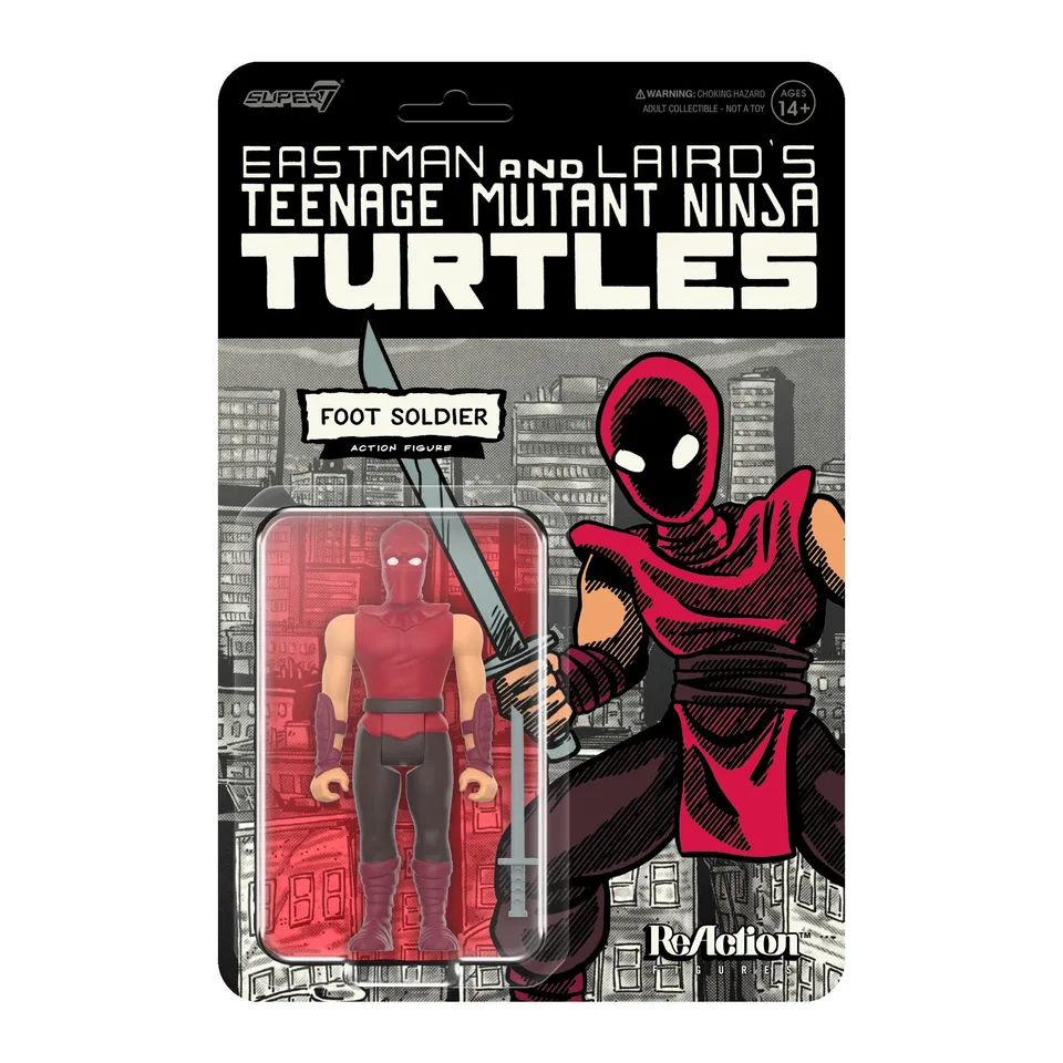 Super7 Turtles ReAction Foot Soldier figurină benzi desenate