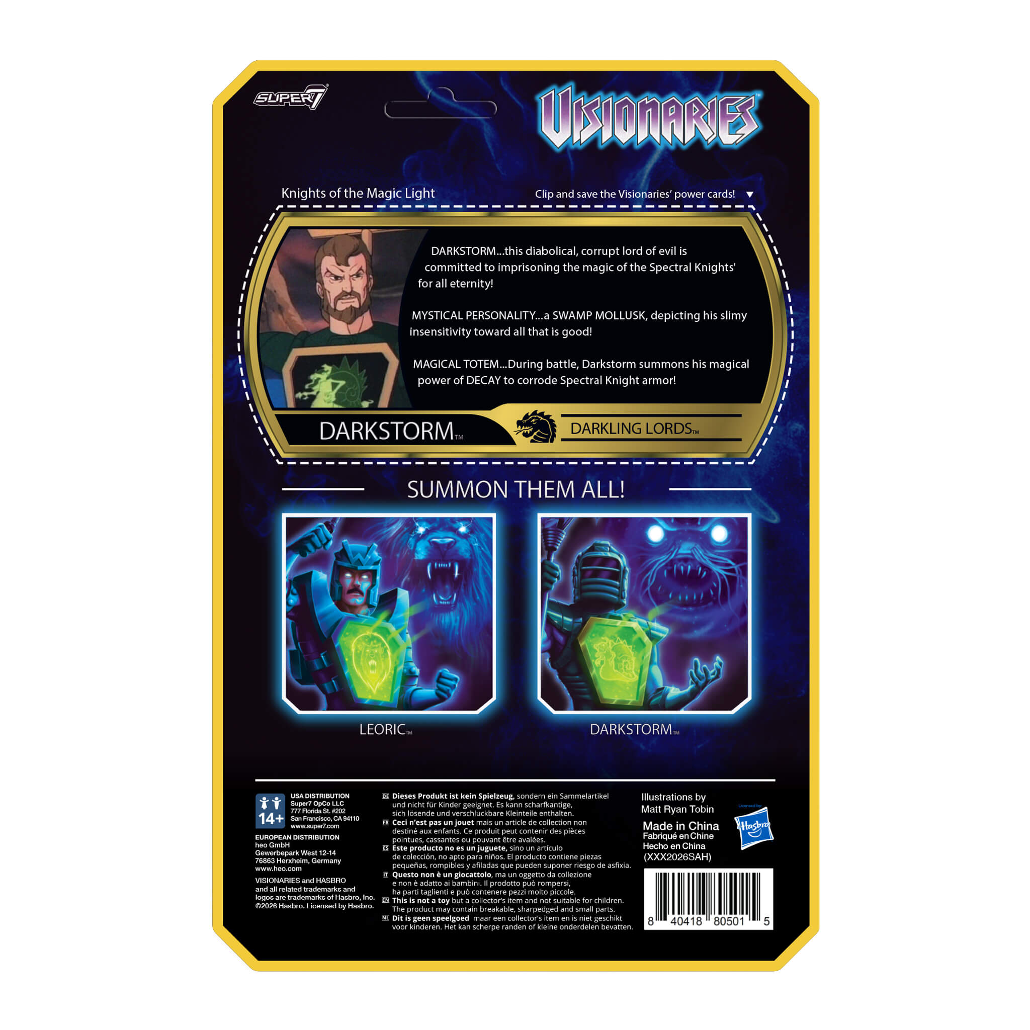 Super7 ReAction+ Visionaries Darkstorm figurina 4 inch