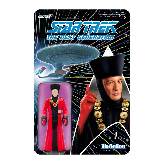 Super7 Star Trek Q figurina roba judecator