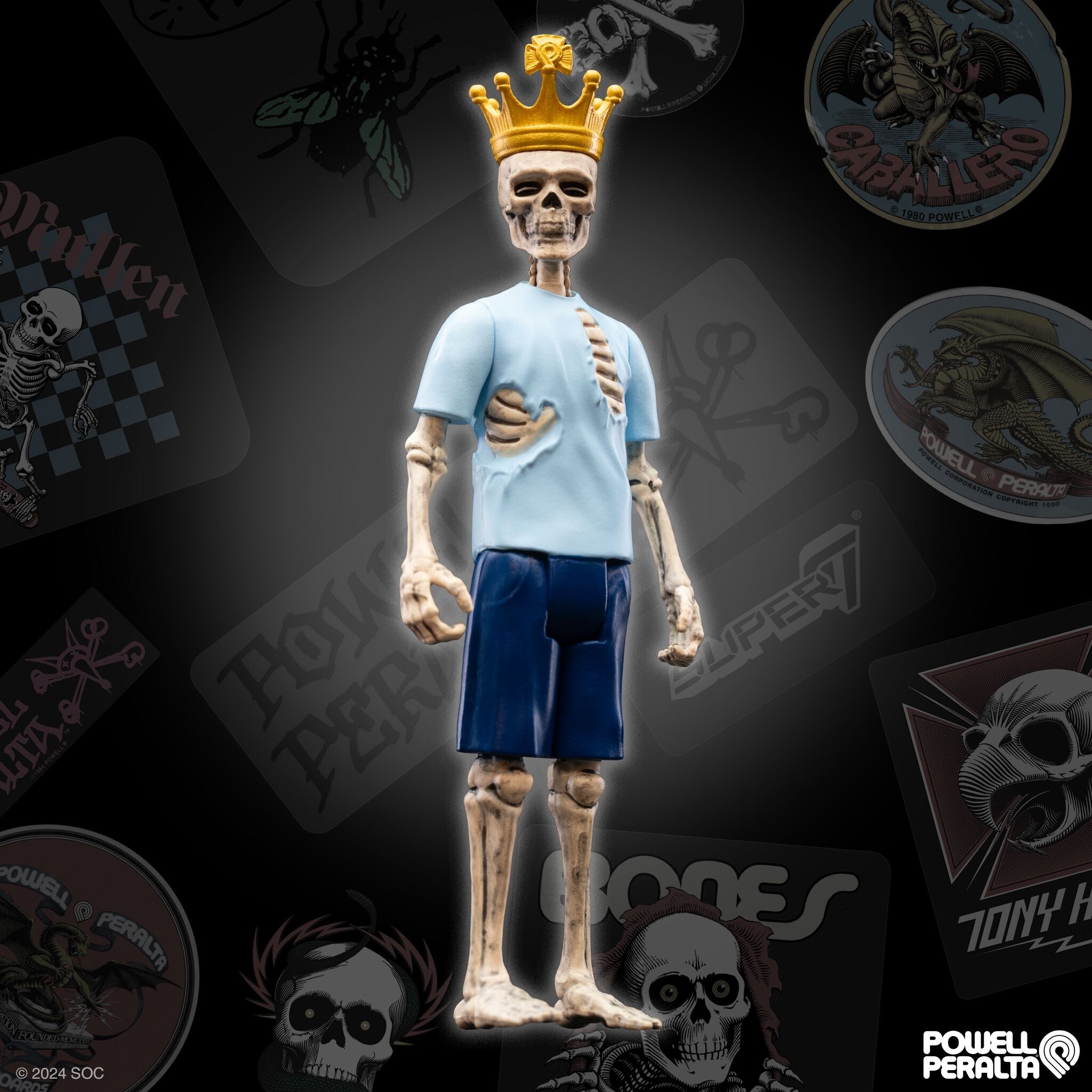 Super7 Powell-Peralta ReAction Rodney Mullen figurina skate 9,5cm