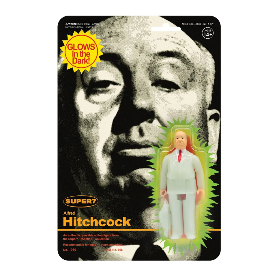 Super7 ReAction Alfred Hitchcock figurina monster glow 9.5 cm