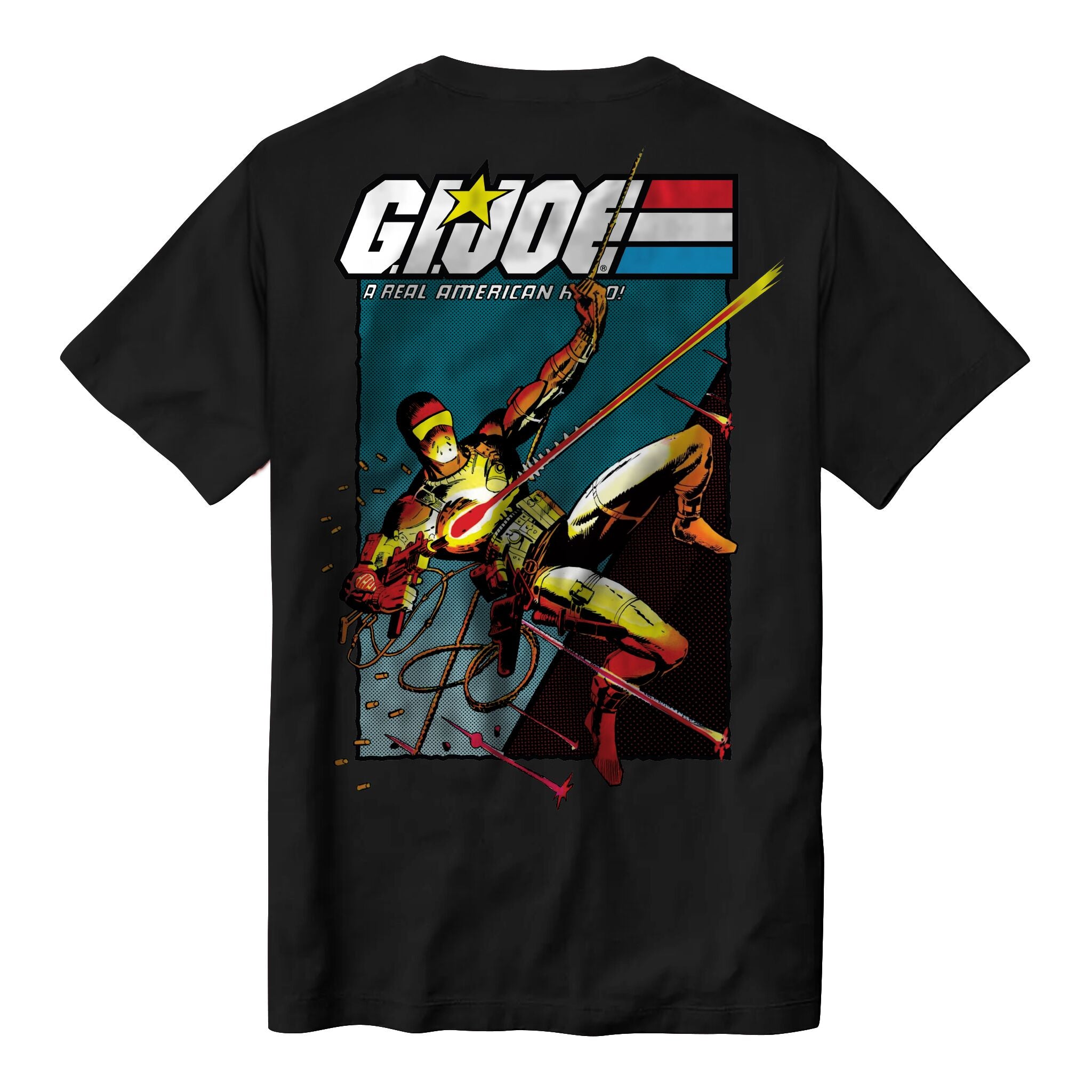 Super7 G.I. Joe Snake Eyes Comic tricou negru bumbac