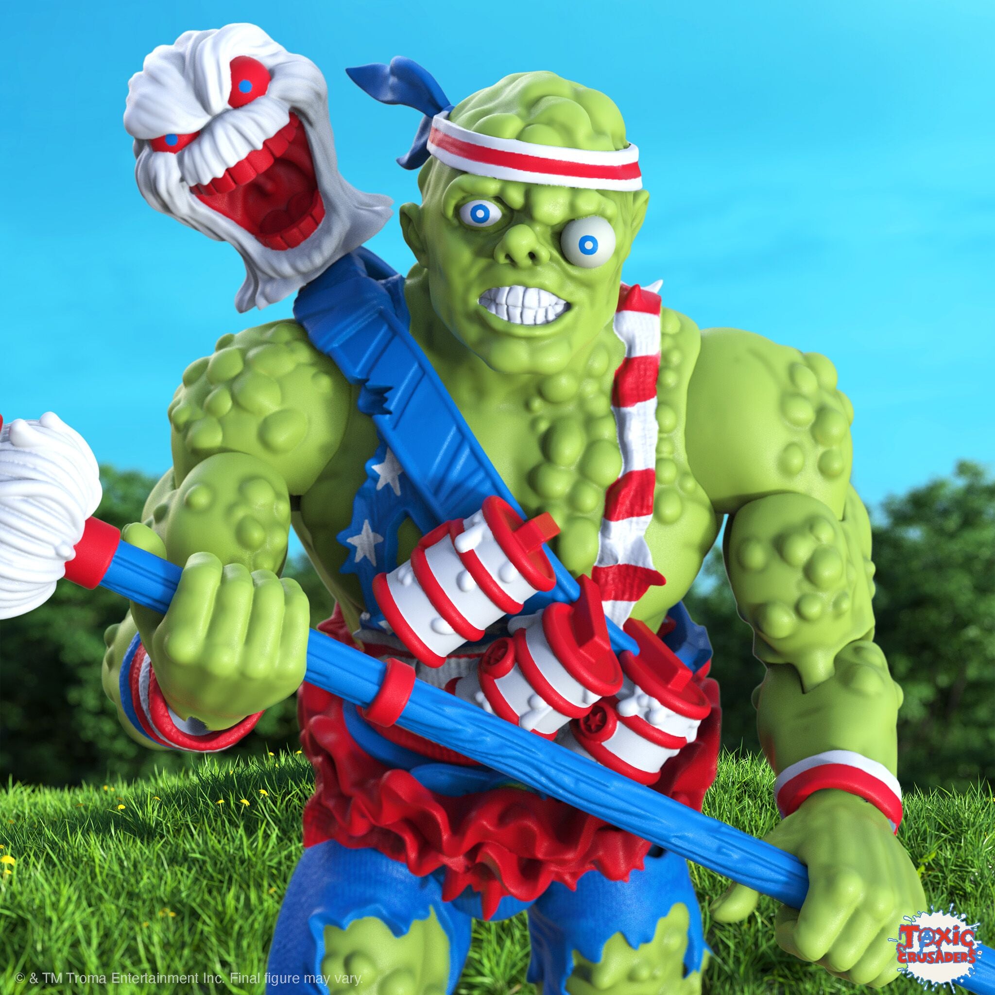 Super7 Toxic Crusader Ultimates Toxie 7" vintage mop steag