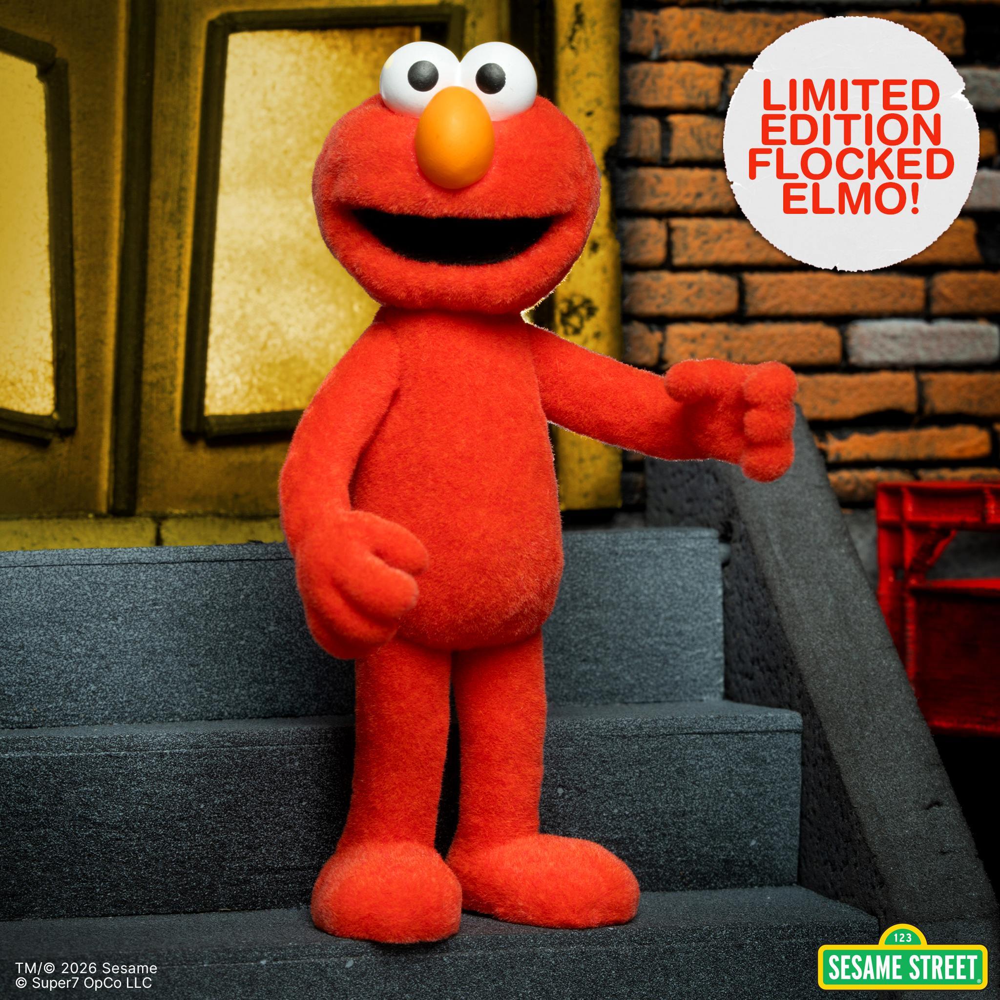 Super7 Sesame Street Elmo figurina Tickle Me 10 cm