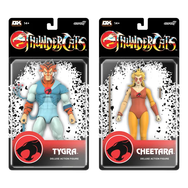 Super7 ThunderCats DELUXE Wave 02 Tygra Cheetara set 2 figurine