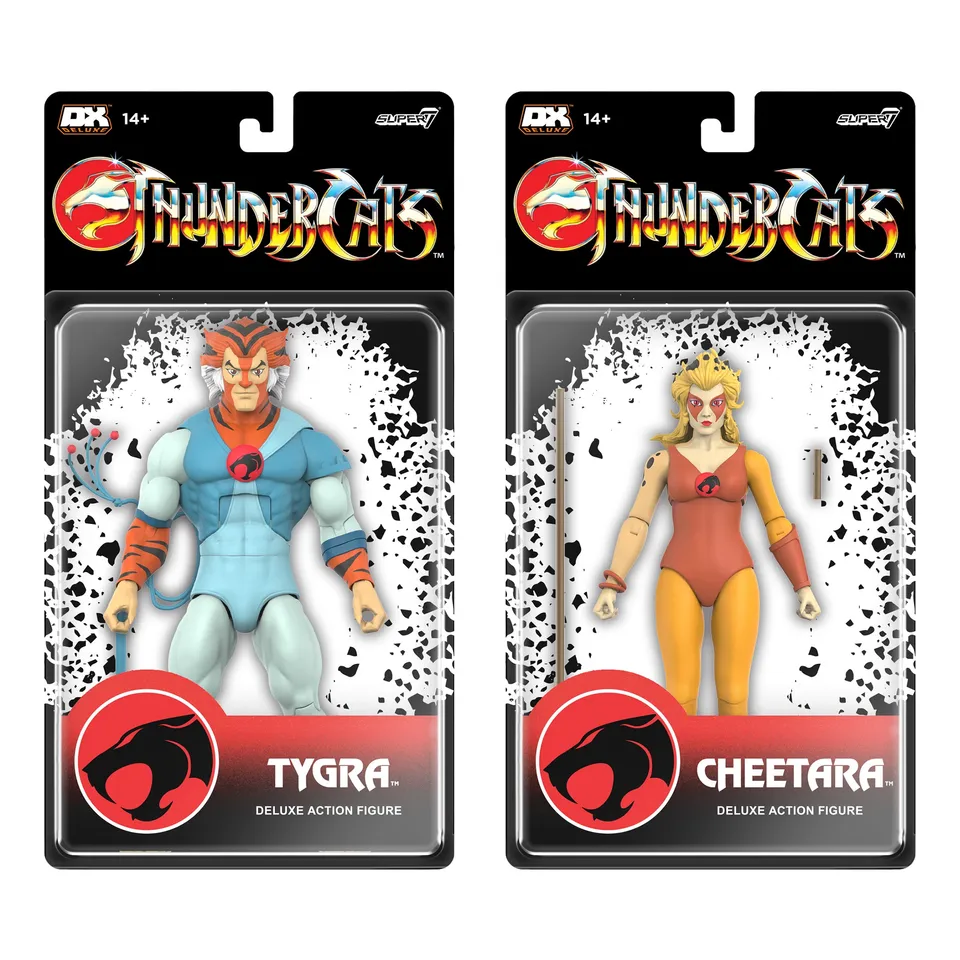 Super7 ThunderCats DELUXE Wave 02 Tygra Cheetara set 2 figurine