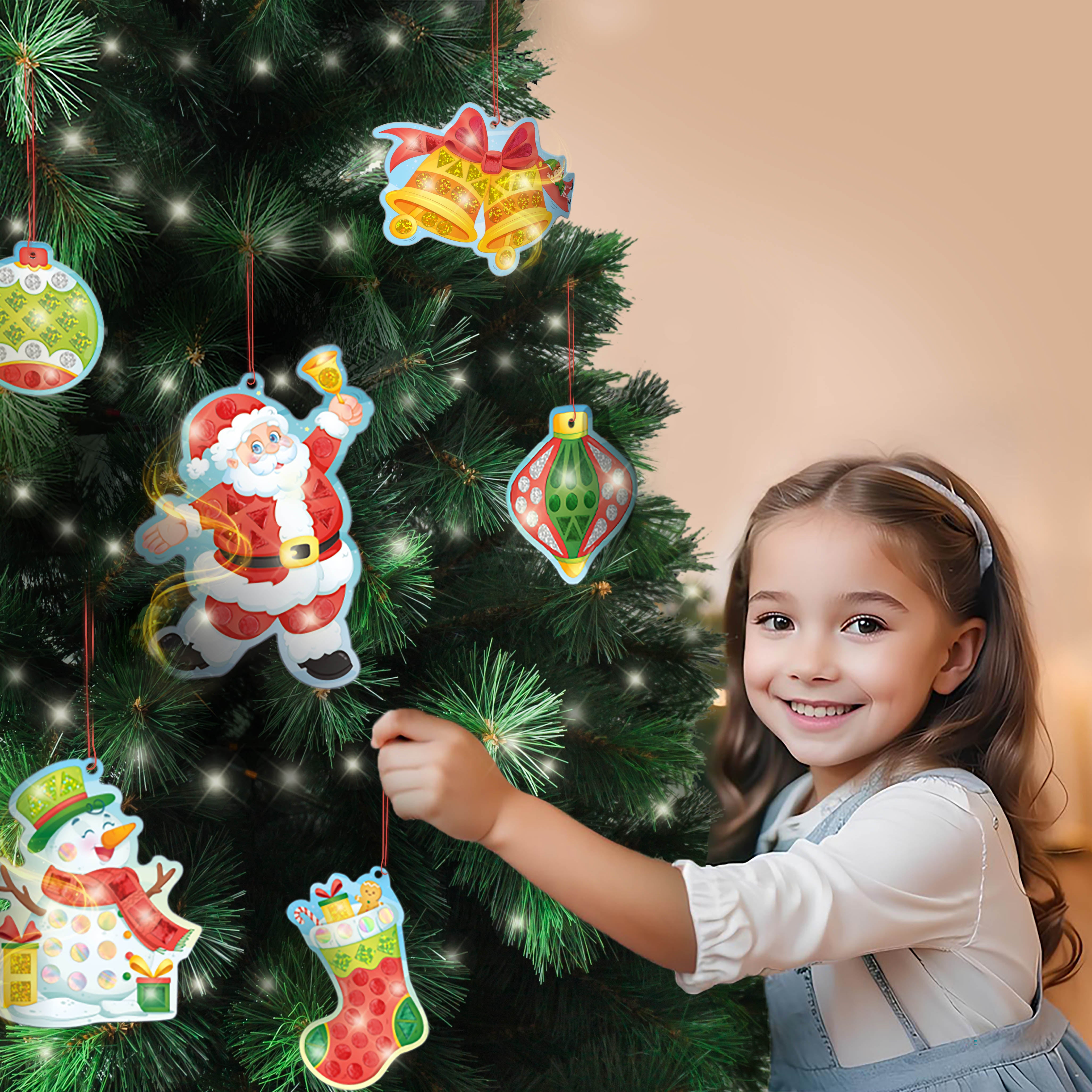 Imagimake Mirror Mosaic Christmas set mozaic cu stickere sclipici