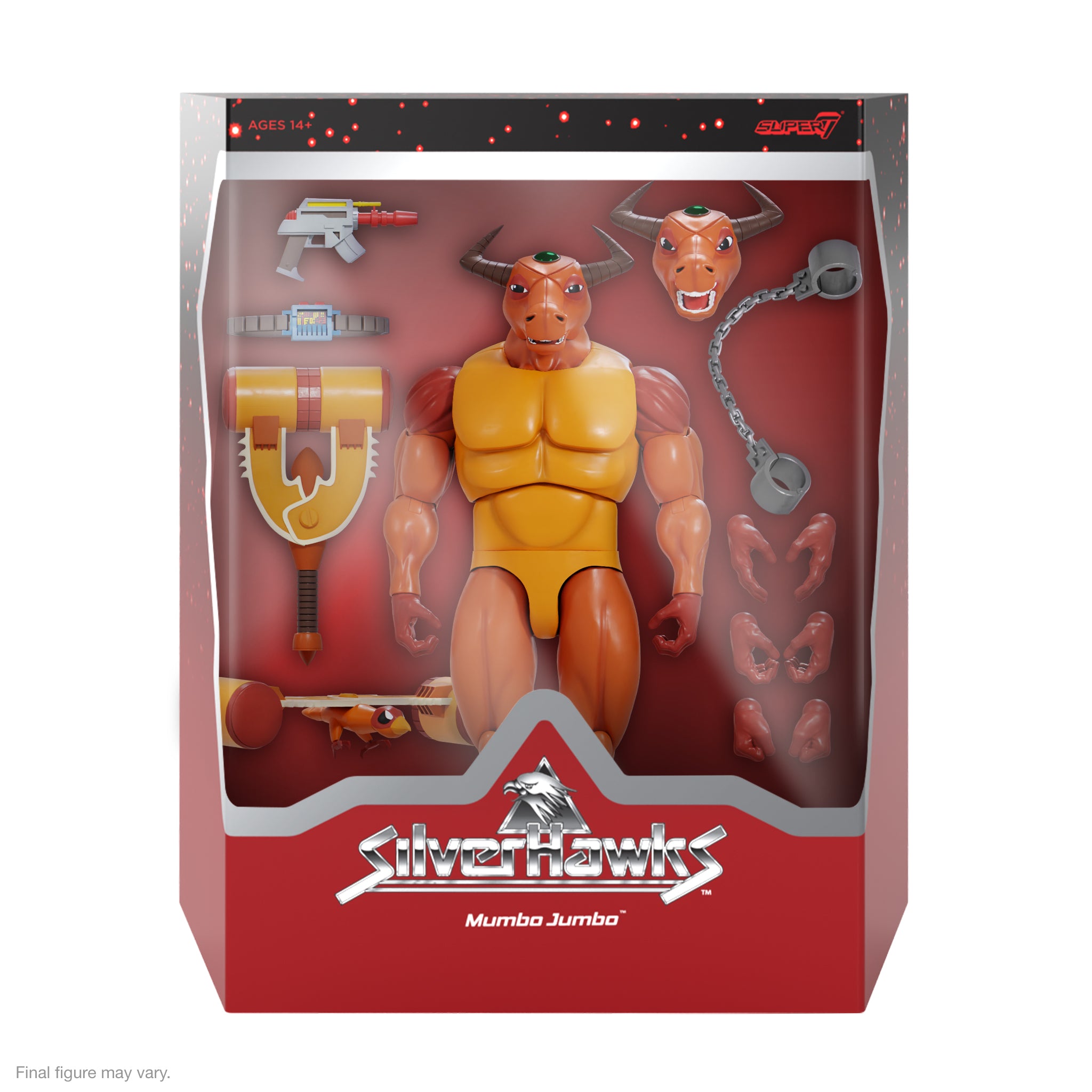 Super7 SilverHawks ULTIMATES Wave 3 Mumbo Jumbo figurina