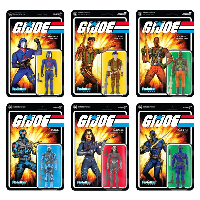 Super7 G.I. Joe ReAction Wave 3 set 6 figurine articulare