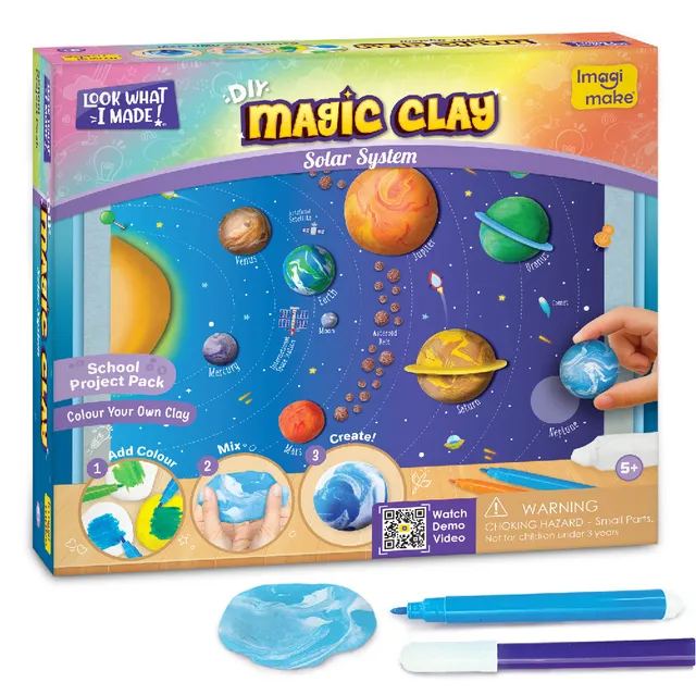 Imagimake Magic Clay Sistem Solar plastilina 5+ ani