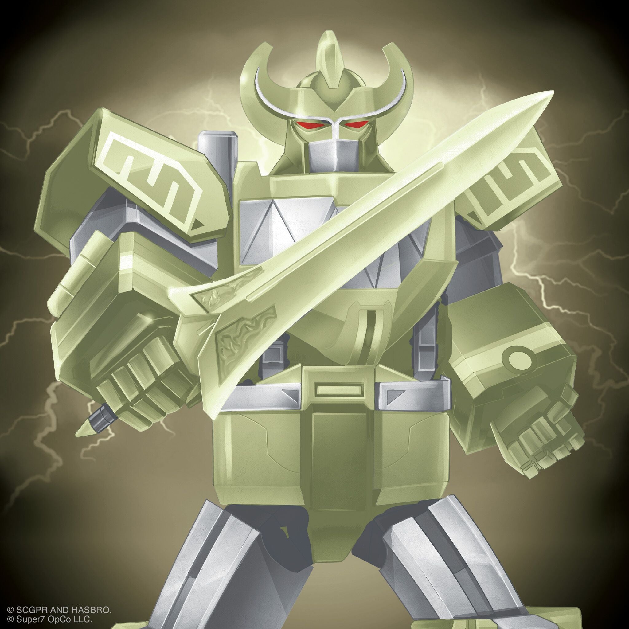 Super7 Power Rangers Megazord figurina fosforescenta 14,6 cm